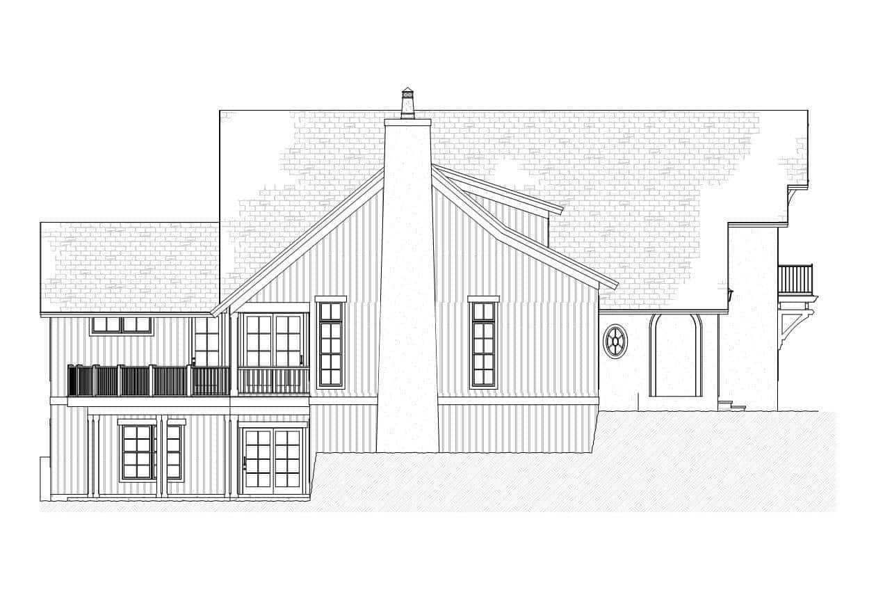Home Plan Left Elevation