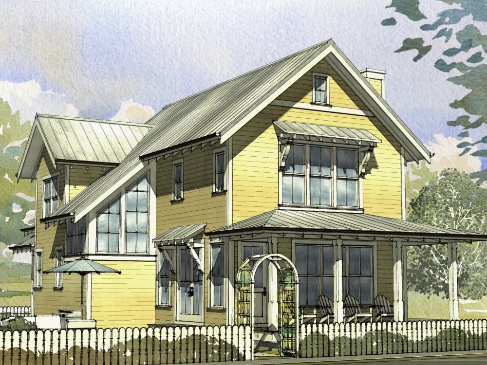 3-Bedroom, 2153 Sq Ft Cottage Home Plan - 168-1125 - Main Exterior