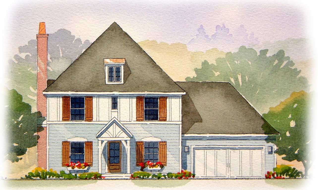 3-Bedroom, 1810 Sq Ft European Home Plan - 168-1130 - Main Exterior