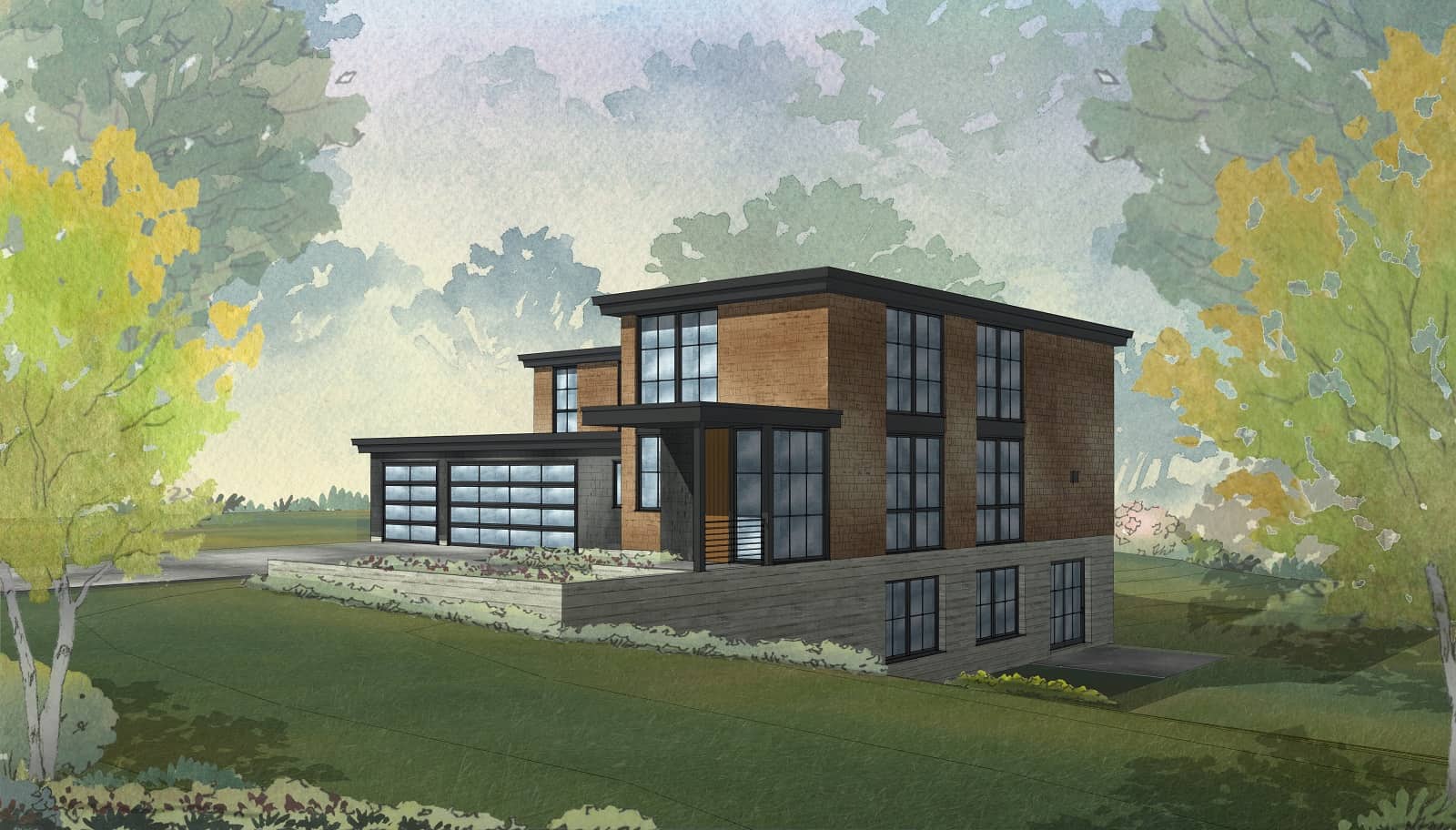 Modern Home Plan - 4 Bedrms, 3.5 Baths - 3750 Sq Ft - #168-1149