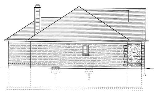 Home Plan Left Elevation