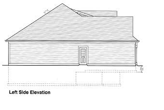 Home Plan Left Elevation