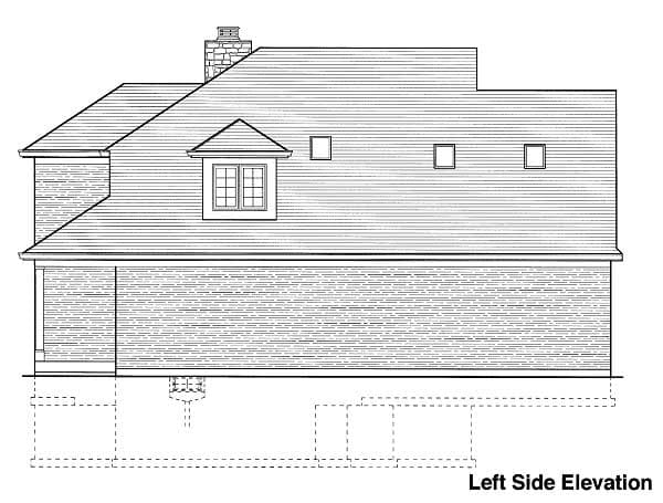 Home Plan Left Elevation