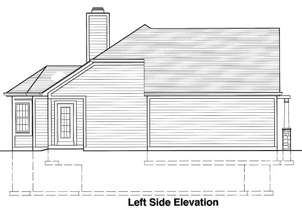 Home Plan Left Elevation