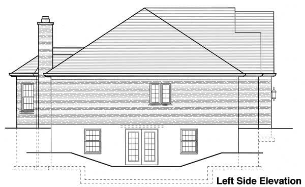 Home Plan Left Elevation
