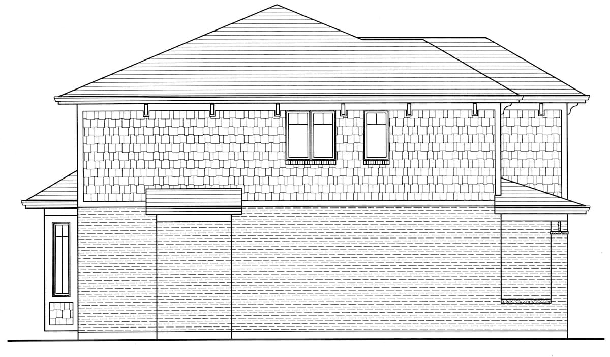 Home Plan Left Elevation