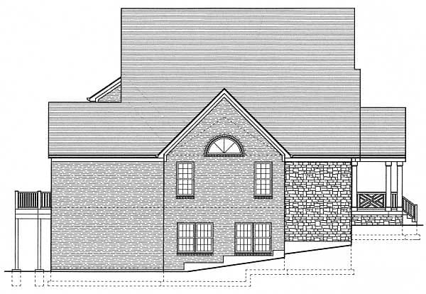 Home Plan Left Elevation