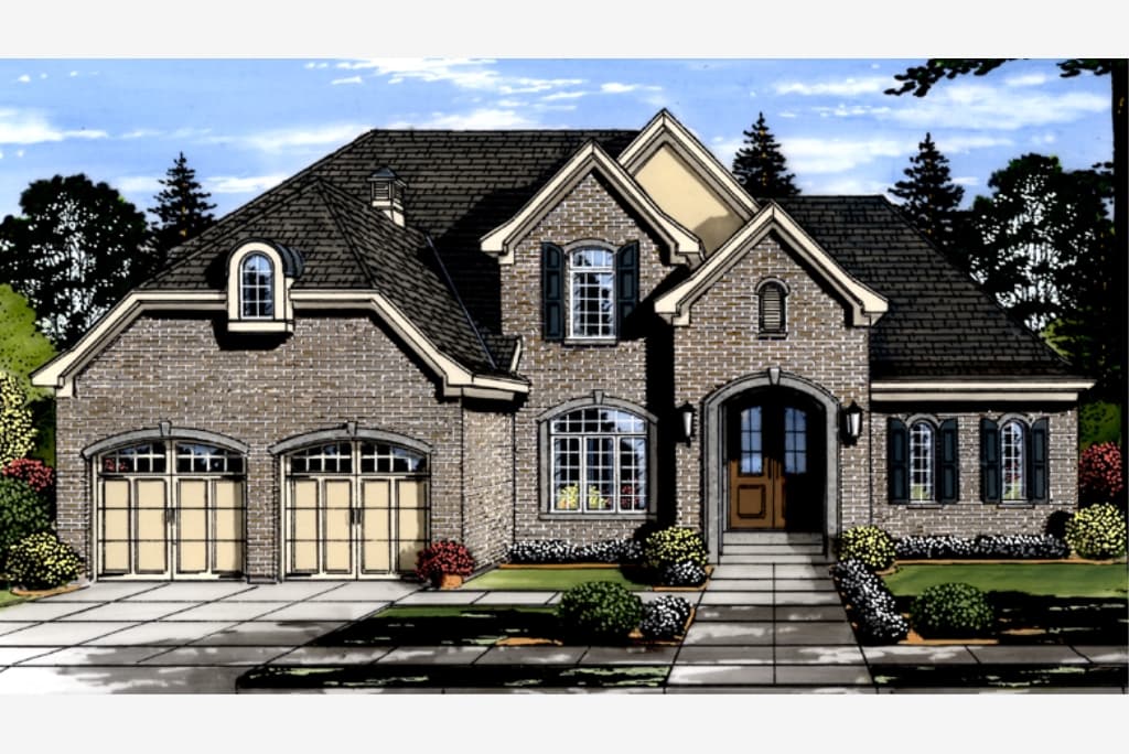 4-Bedroom, 2941 Sq Ft Craftsman House Plan - 169-1108 - Front Exterior