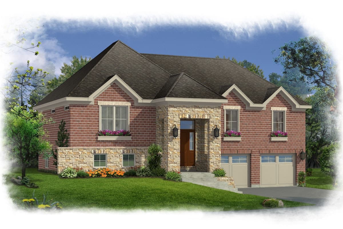 3-Bedroom, 1498 Sq Ft Ranch House Plan - 169-1167 - Front Exterior