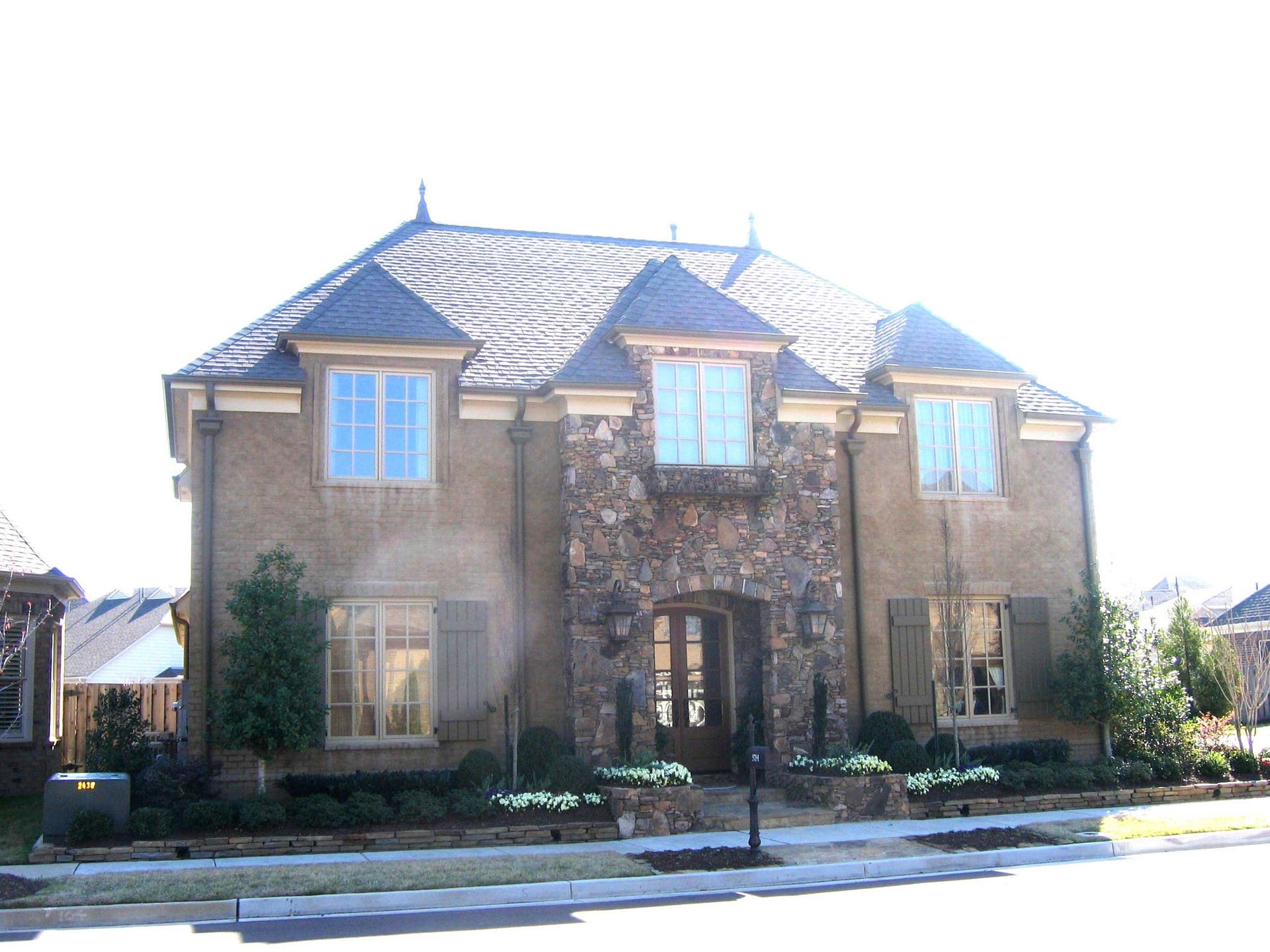 3-Bedroom, 3911 Sq Ft Country House Plan - 170-1412 - Front Exterior