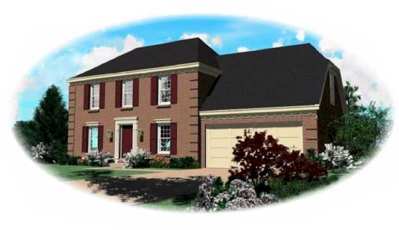 3-Bedroom, 1569 Sq Ft European House Plan - 170-1655 - Front Exterior