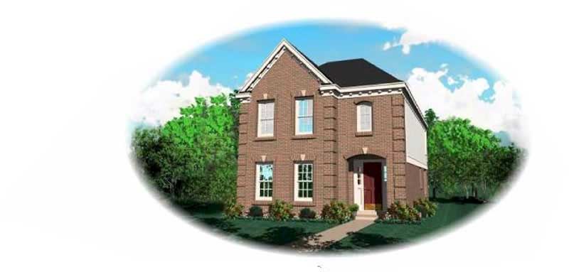 3-Bedroom, 1605 Sq Ft European House Plan - 170-1666 - Front Exterior
