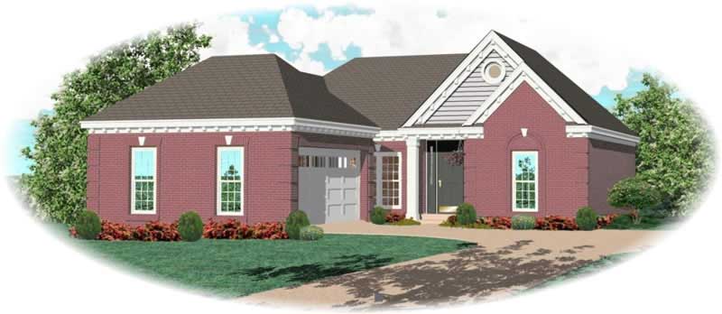 2-Bedroom, 1448 Sq Ft French House Plan - 170-2954 - Front Exterior