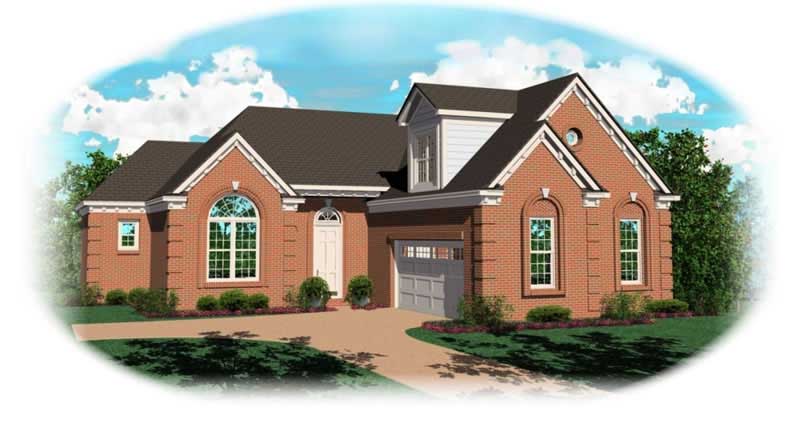 2-Bedroom, 1862 Sq Ft Traditional House Plan - 170-3068 - Front Exterior