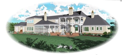 Home Plan Rear Elevation
