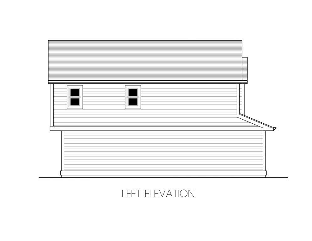 Home Plan Left Elevation