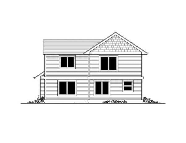 Home Plan Rear Elevation