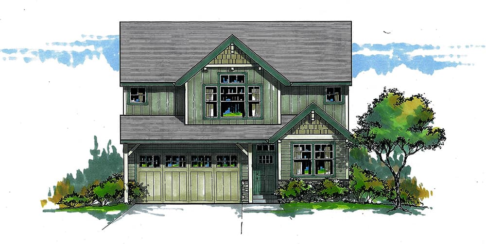 3-Bedroom, 2090 Sq Ft Cottage House Plan - 171-1330 - Front Exterior
