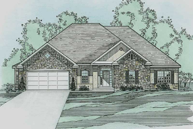 3-Bedroom, 2260 Sq Ft European House Plan - 172-1017 - Front Exterior