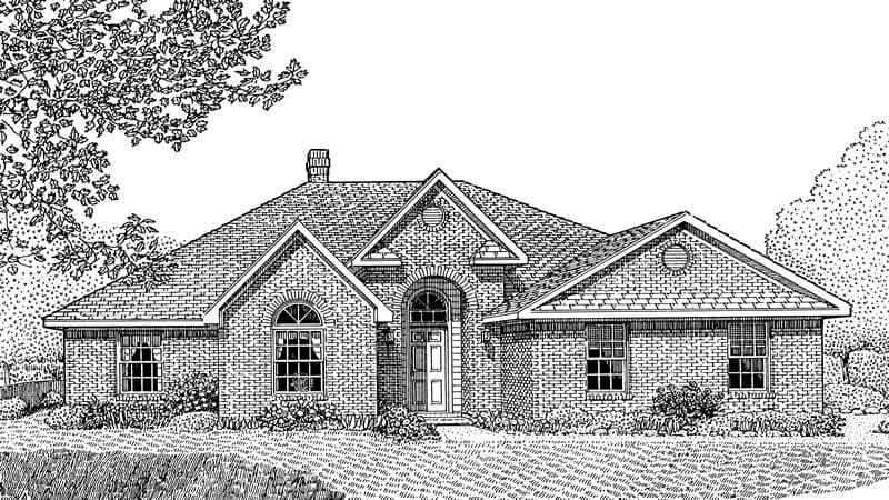 4-Bedroom, 2128 Sq Ft Contemporary Home Plan - 173-1017 - Main Exterior