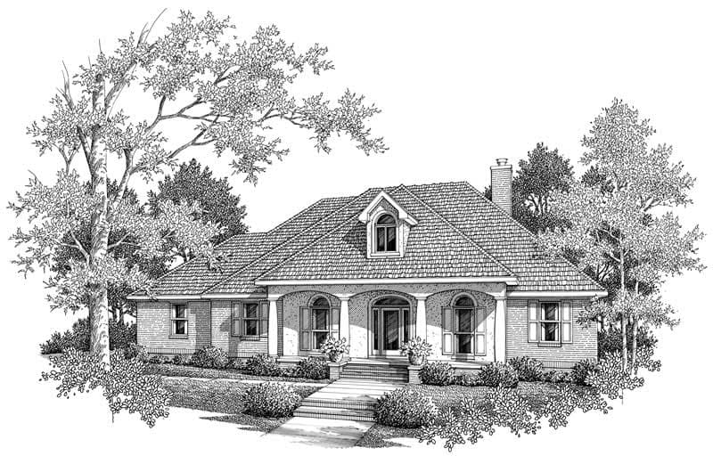 3-Bedroom, 2296 Sq Ft Cape Cod House Plan - 174-1013 - Front Exterior