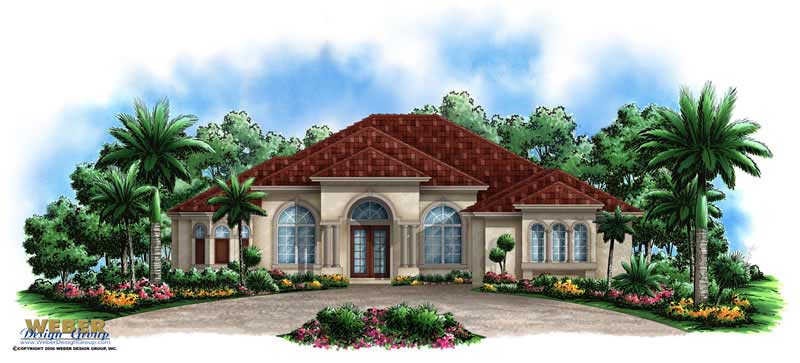 3-Bedroom, 3137 Sq Ft Coastal Home Plan - 175-1025 - Main Exterior