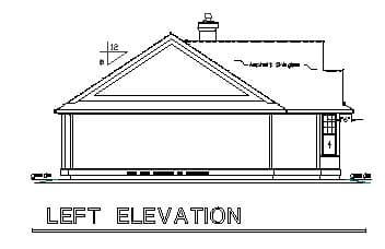 Home Plan Left Elevation