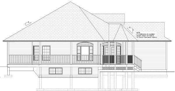 Home Plan Left Elevation