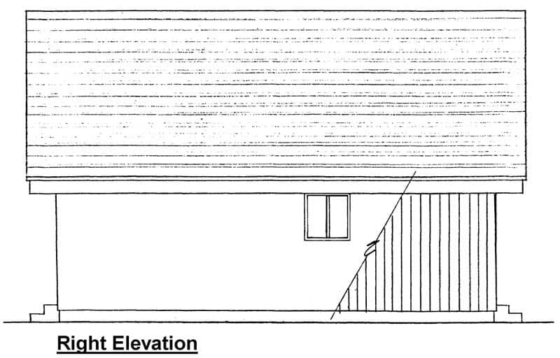 Home Plan Right Elevation