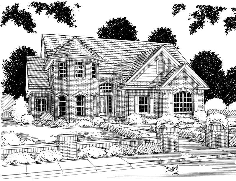 4-Bedroom, 2878 Sq Ft European Home Plan - 178-1024 - Main Exterior