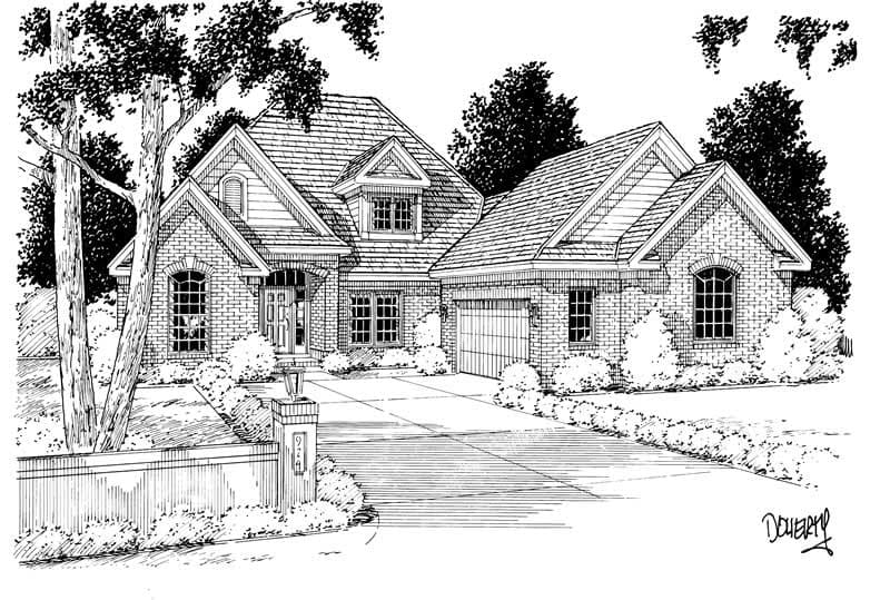 4-Bedroom, 2837 Sq Ft European Home Plan - 178-1039 - Main Exterior