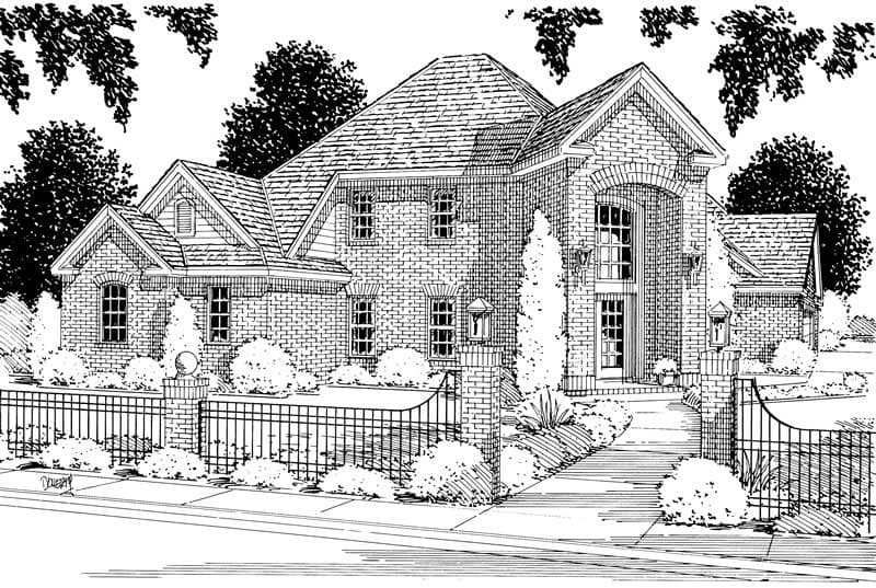 4-Bedroom, 2953 Sq Ft European Home Plan - 178-1061 - Main Exterior