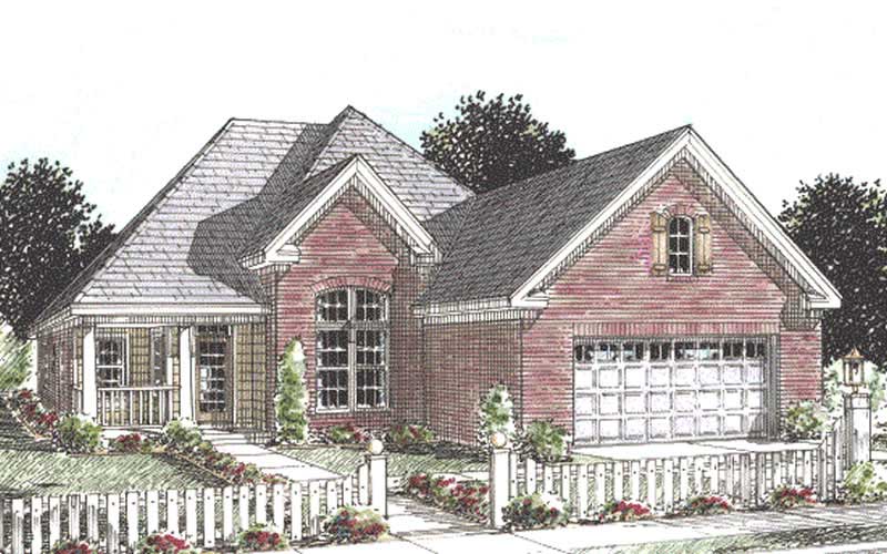 3-Bedroom, 1692 Sq Ft Country House Plan - 178-1150 - Front Exterior