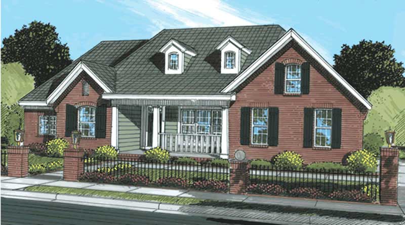 4-Bedroom, 2017 Sq Ft Cape Cod Home Plan - 178-1188 - Main Exterior