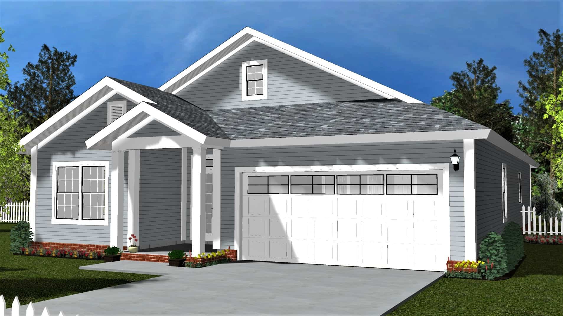 Cottage House Plan - 3 Bedrms, 2.5 Baths - 1671 Sq Ft - #178-1403