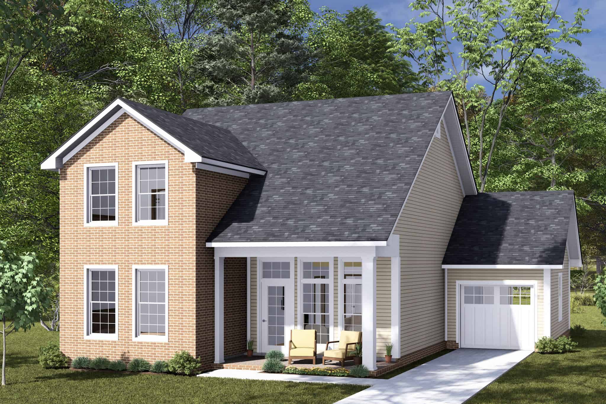 Cottage House Plan - 4 Bedrms, 3 Baths - 1746 Sq Ft - #178-1475