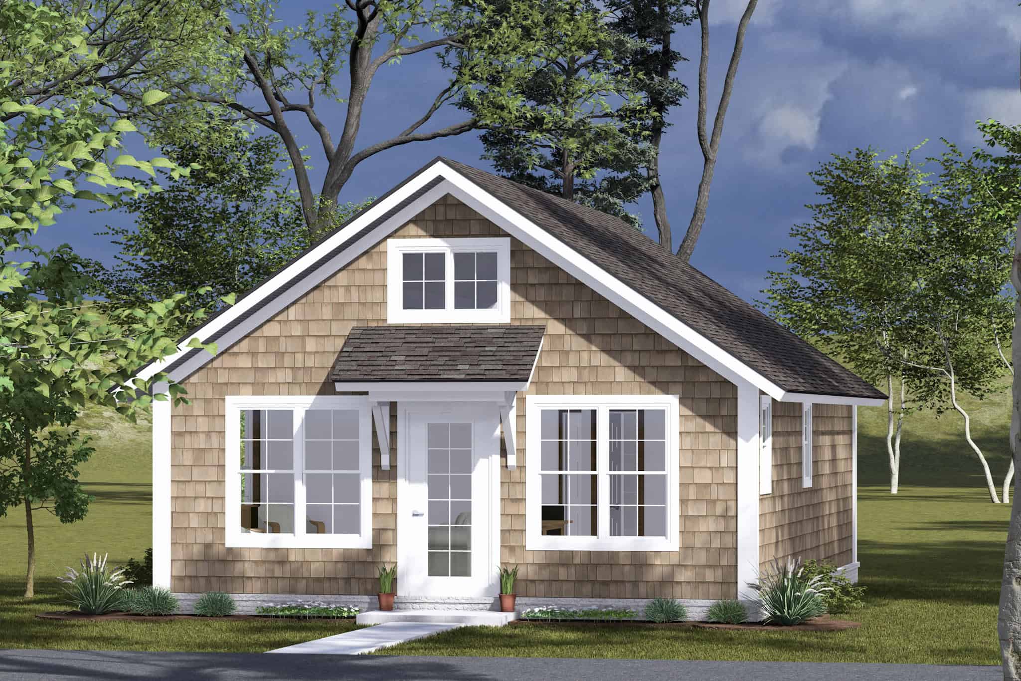 Cottage Home Plan - 2 Bedrms, 2 Baths - 693 Sq Ft - #178-1488