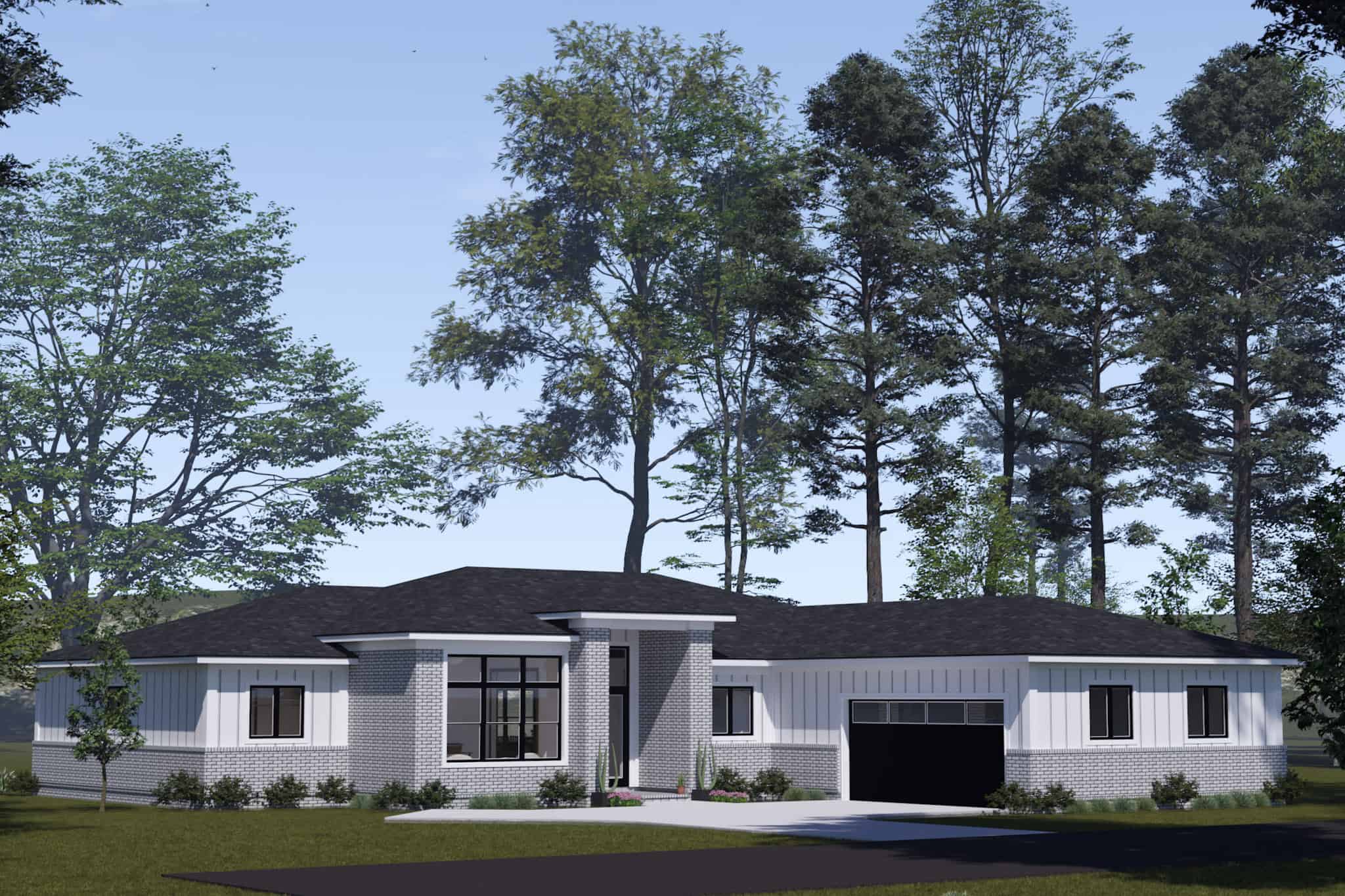 Contemporary Home Plan - 4 Bedrms, 3 Baths - 2289 Sq Ft - #178-1508