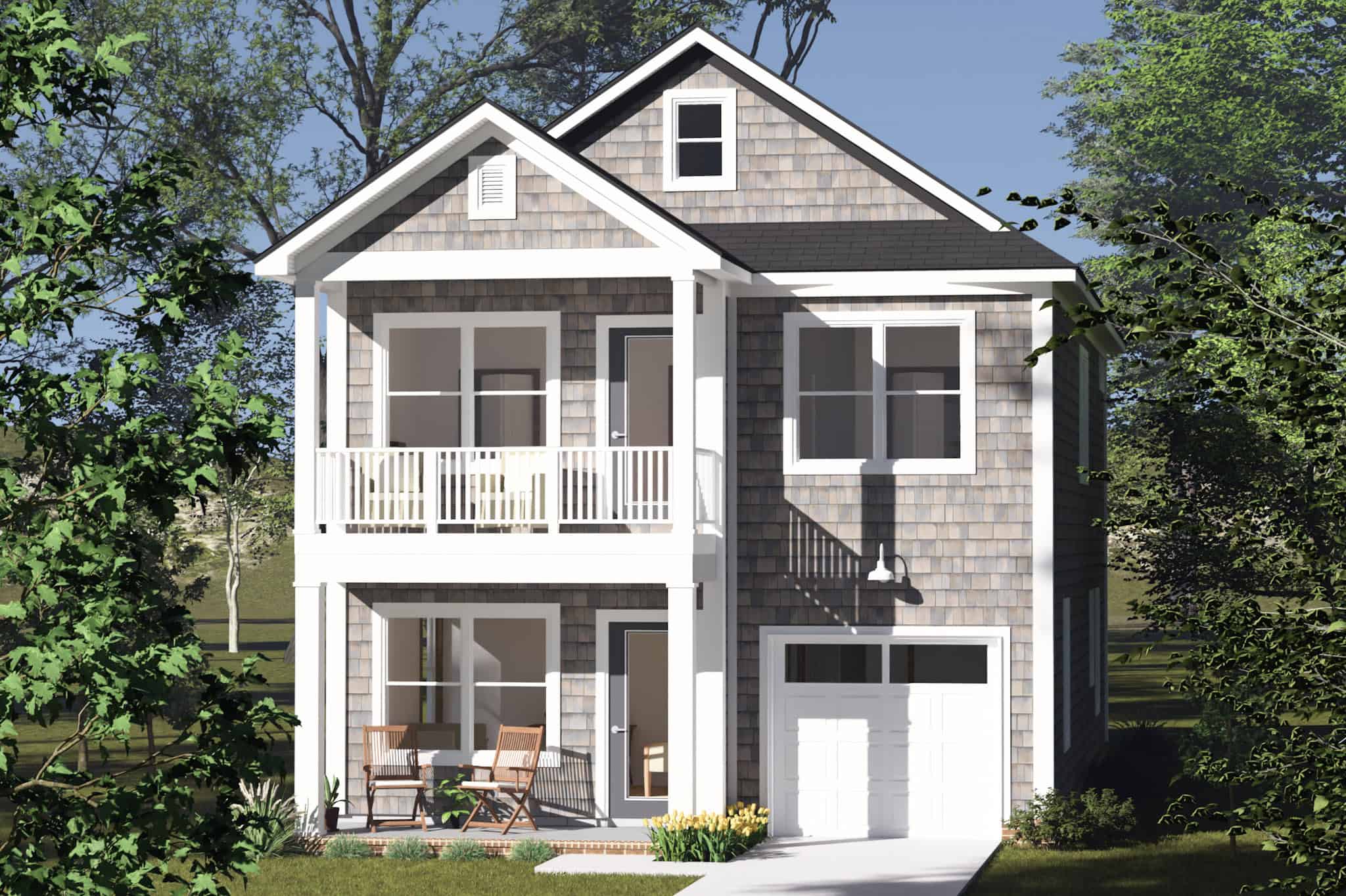 Cottage Home Plan - 3 Bedrms, 2.5 Baths - 1958 Sq Ft - #178-1512