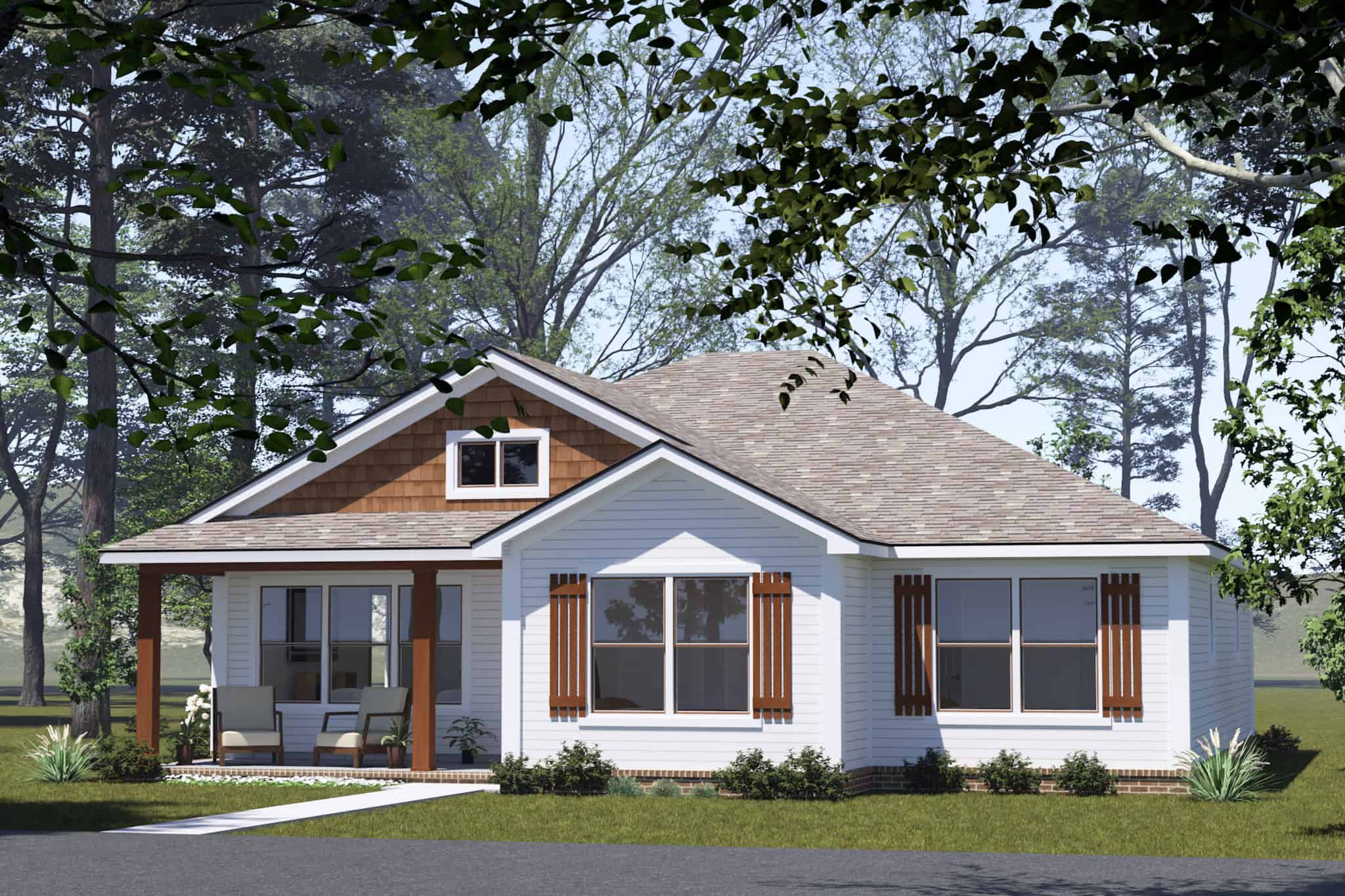 -Bedroom,  Sq Ft ---Primary Style--- House Plan - 178-1528 - Front Exterior