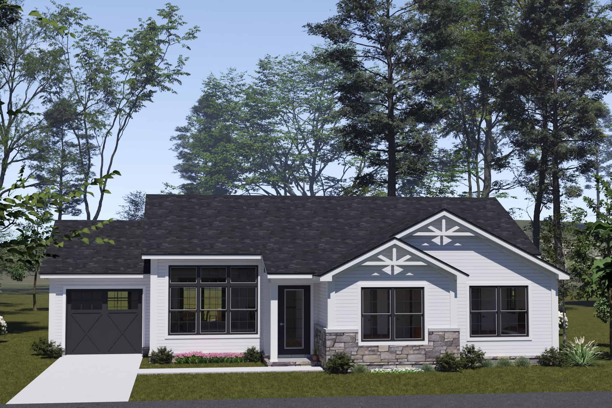 Craftsman Floor Plan - 3 Bedrms, 2 Baths - 1341 Sq Ft - #178-1531