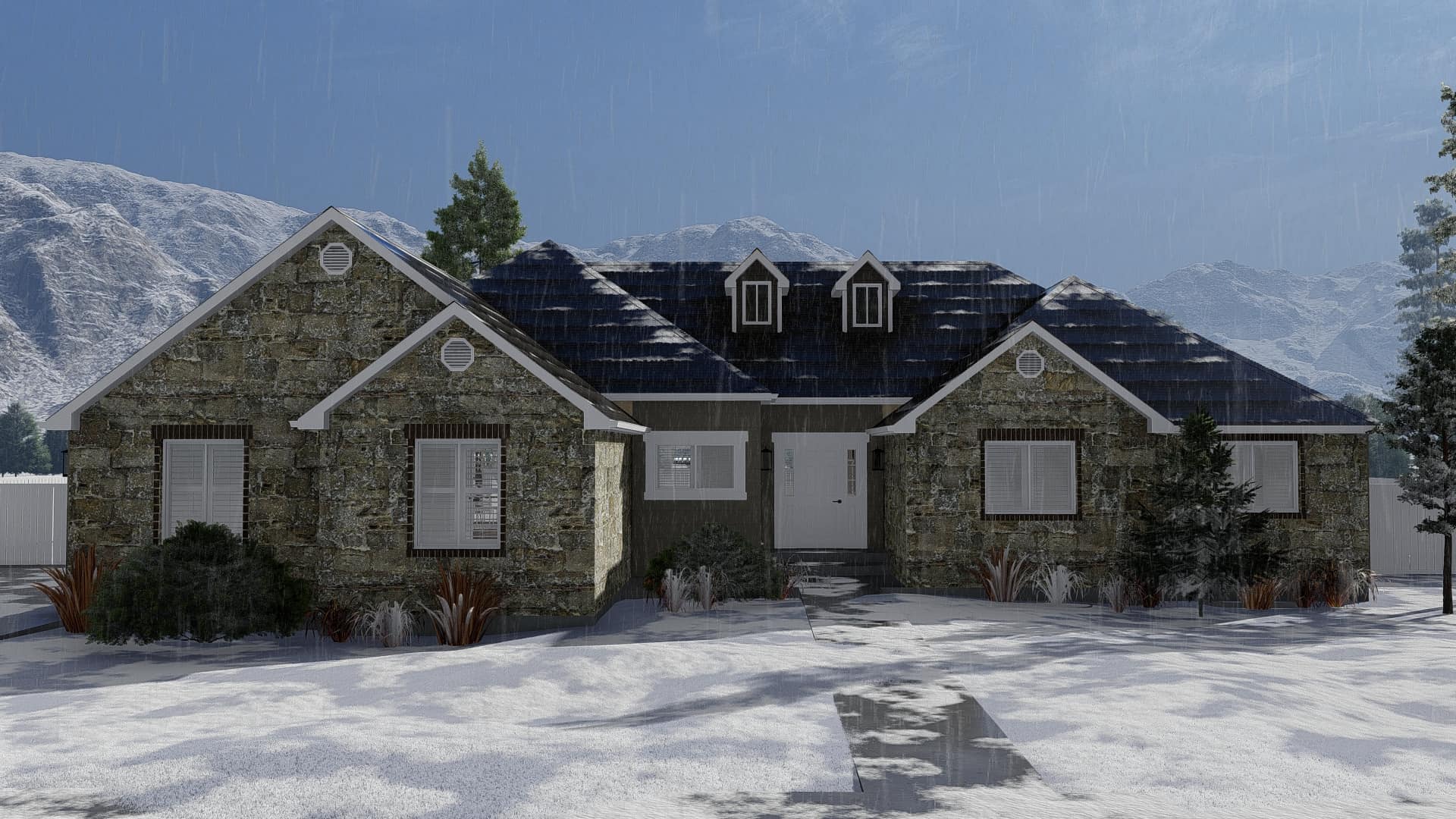 3–6-Bedroom, 2406–4810 Sq Ft Ranch House - Plan #187-1169 - Front Exterior