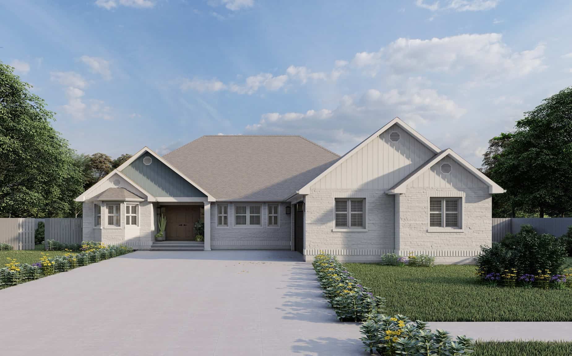 Country Home Plan - 3-5 Bedrms, 2-3 Baths - 2288-4564 Sq Ft - #187-1202