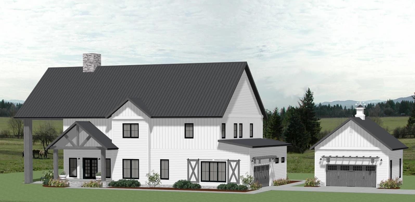 Barn Style House Plan - 4 Bedrms, 3.5 Baths - 3399 Sq Ft - #189-1152