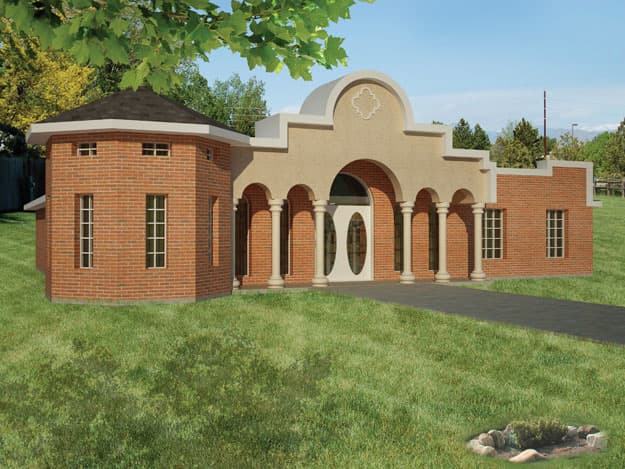 3-Bedroom, 1510 Sq Ft Southwest House Plan - 191-1015 - Front Exterior