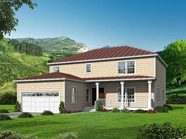 4-Bedroom, 2641 Sq Ft Farmhouse Home - Plan #191-1033 - Front Exterior
