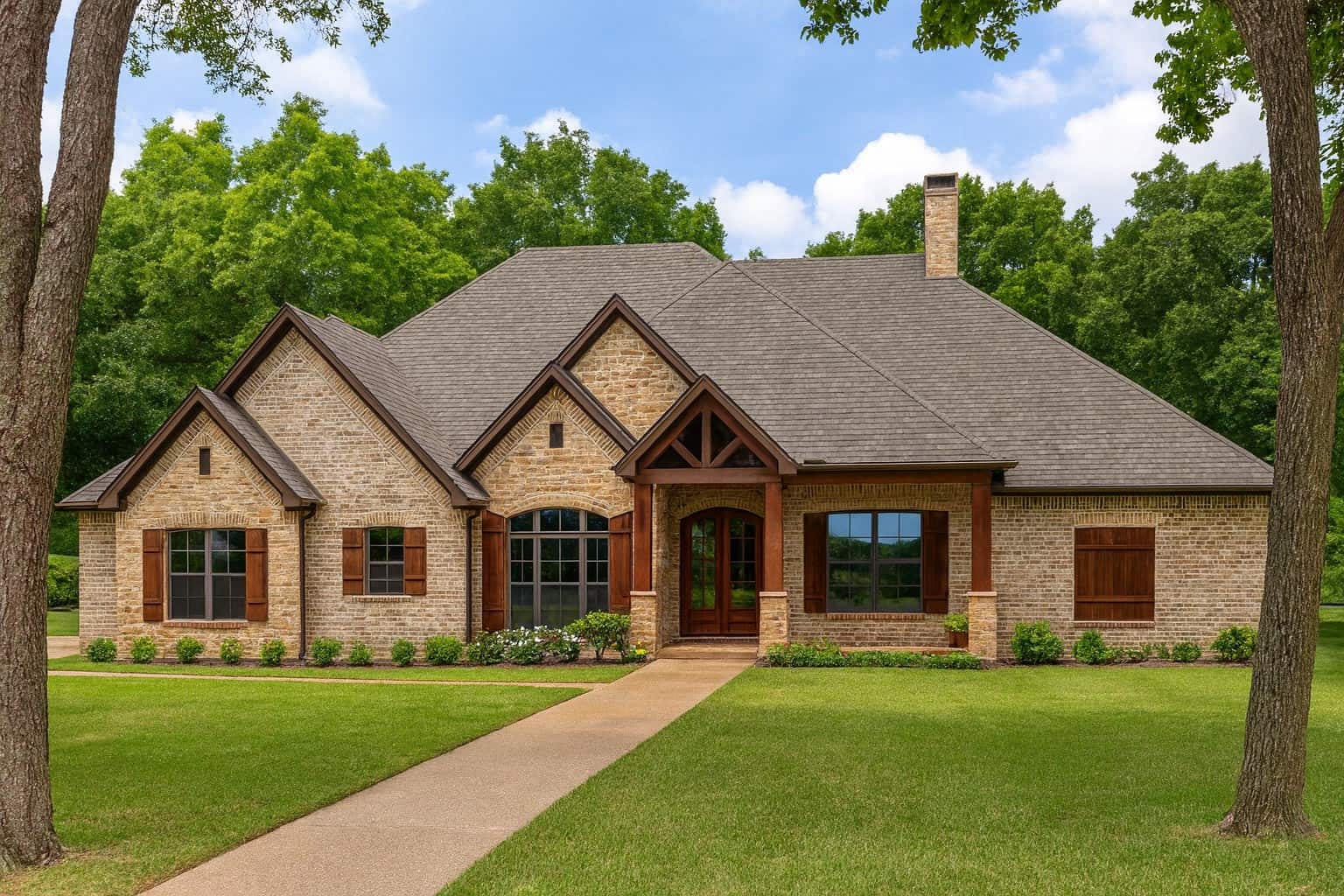 4-Bedroom, 2676 Sq Ft Country Home Plan - 193-1024 - Main Exterior