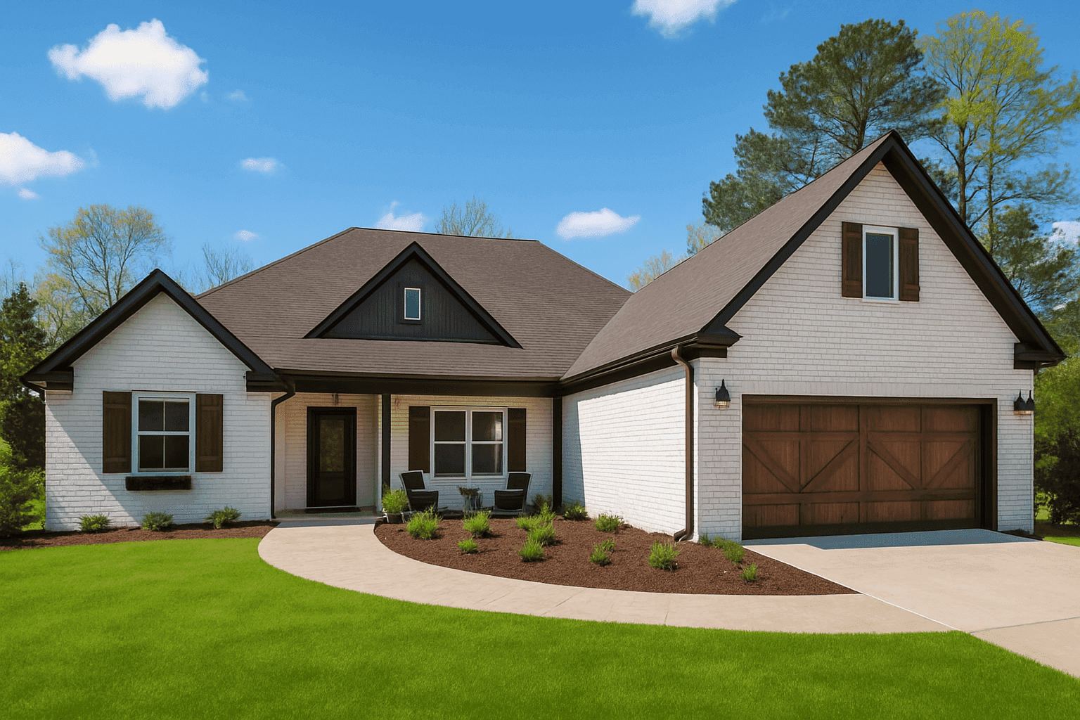 4-Bedroom, 2500 Sq Ft Southern House Plan - 193-1041 - Front Exterior