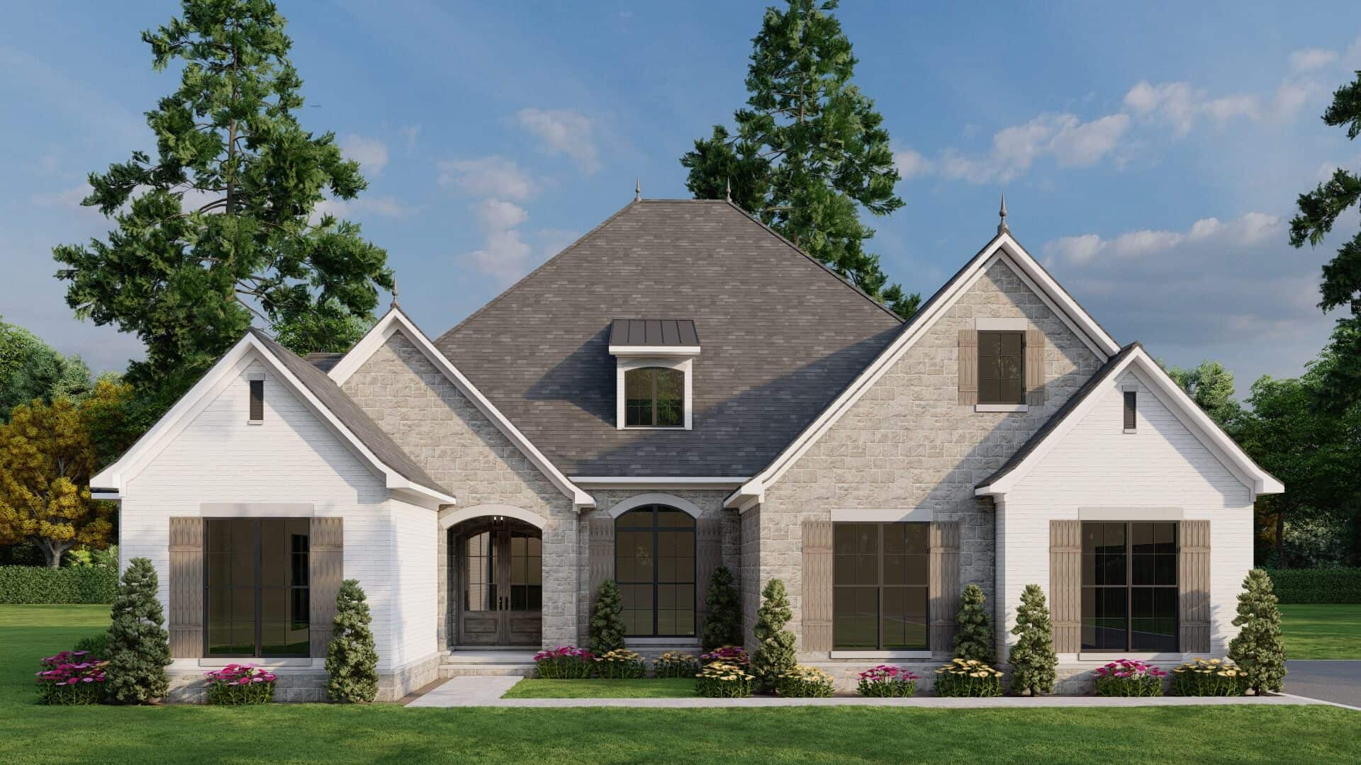 4-Bedroom, 2640 Sq Ft European House - Plan #193-1043 - Front Exterior