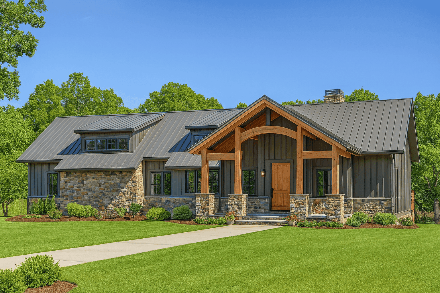 3-Bedroom, 1981 Sq Ft Contemporary House - Plan #193-1055 - Front Exterior